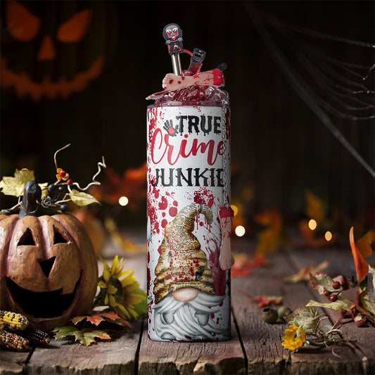 Halloween True Crime Junkie Tumbler Set