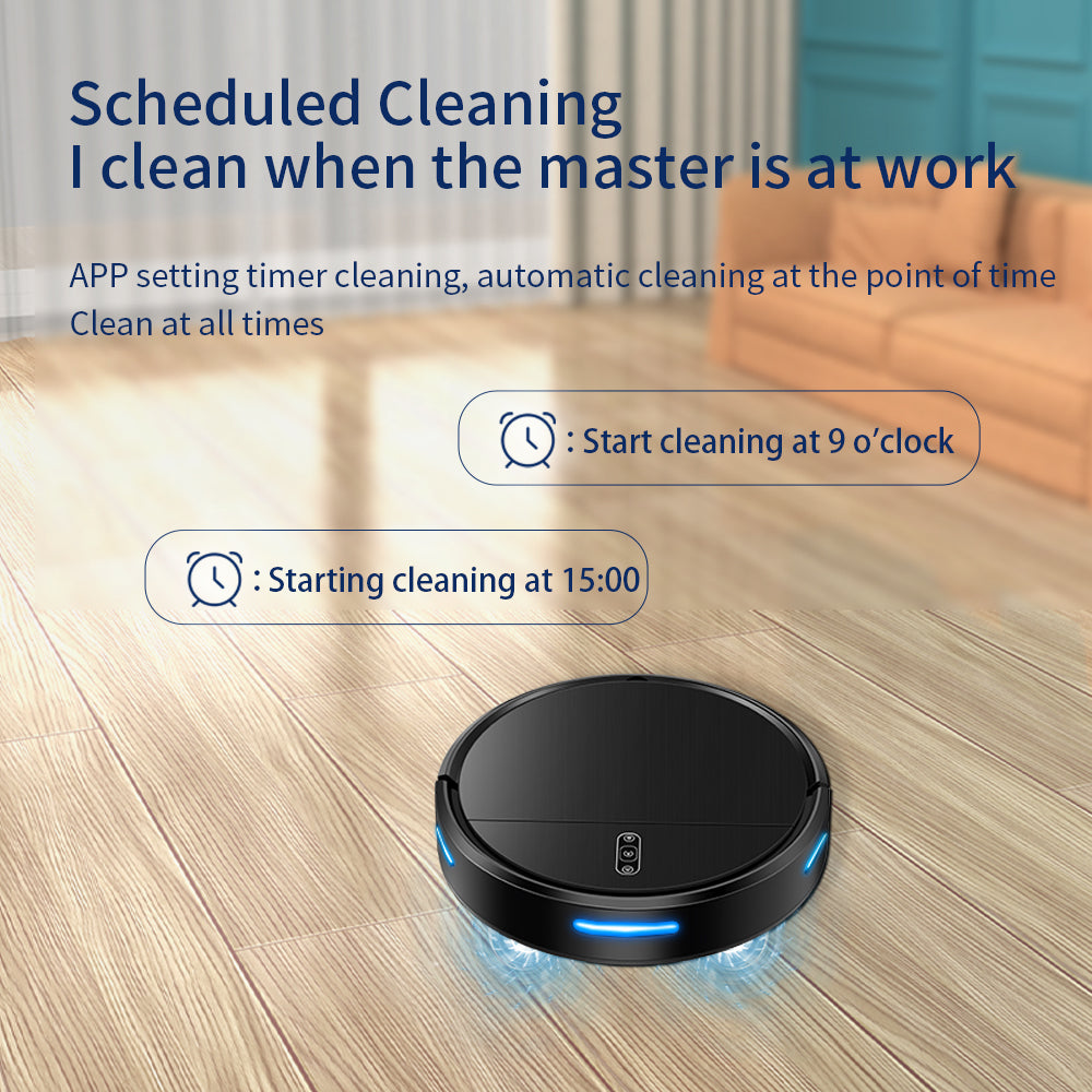 Household Automatic Robotic Sweeper APP Rechargeable Floor Robot Vacuum Cleaner Smart WIFI Floor House Cleaning Mopping---D2-007