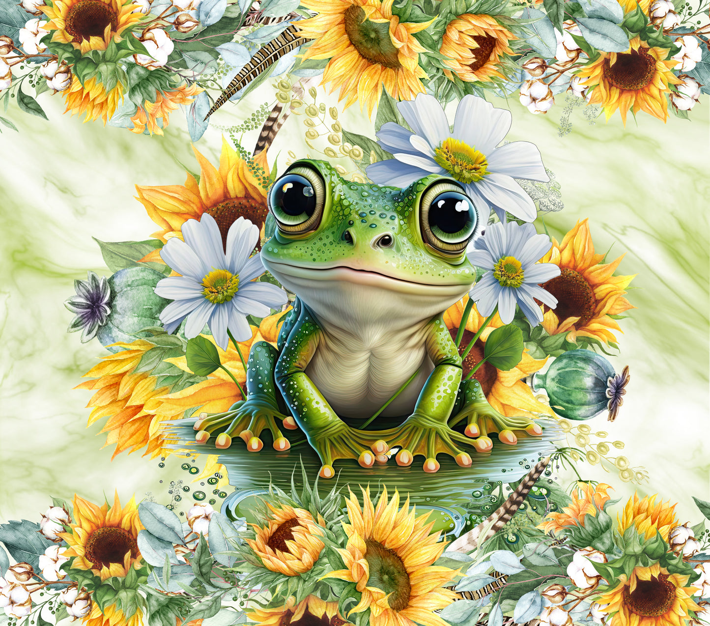 149 Frog with Tumbler