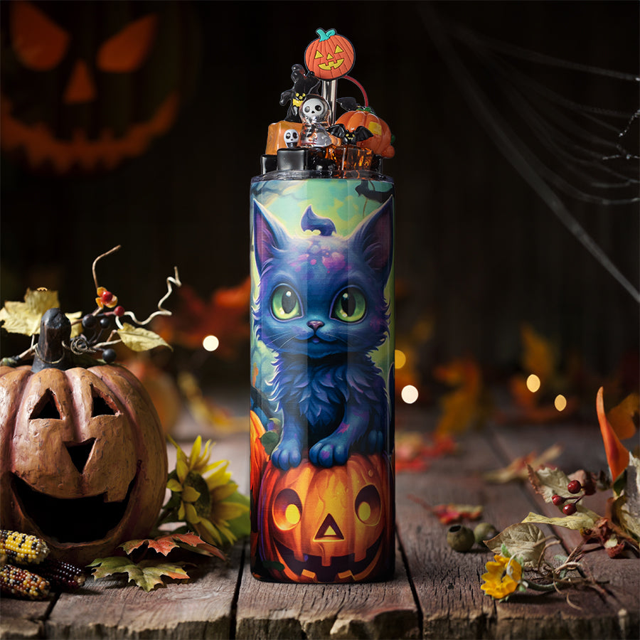 Justokiedokie Amazing Halloween Tumbler Set Reusable stainless steel water bottles